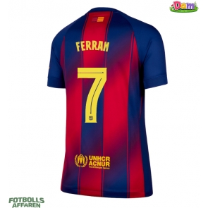 Barcelona Ferran Torres #7 Hemmatröja Kvinnor 2025-26 Kortärmad